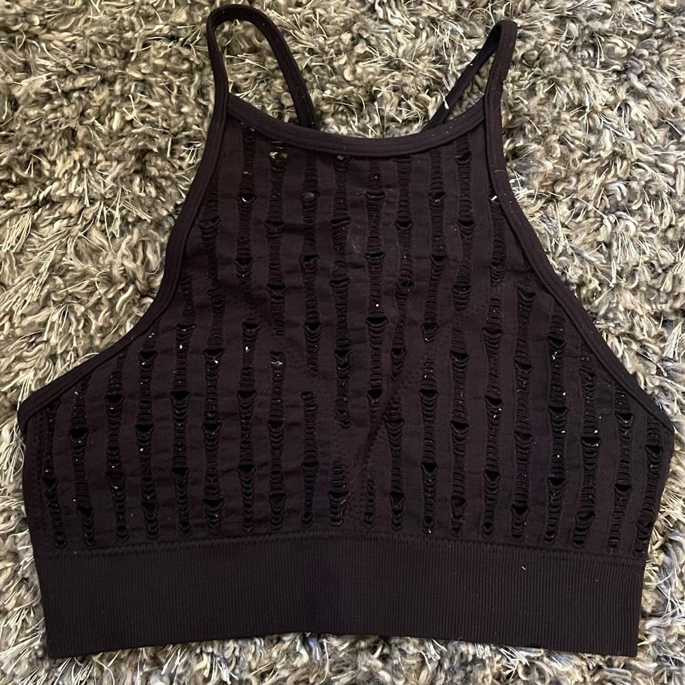 Cute halter neck sports bra/top